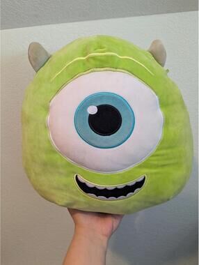 Disney Pixar Mike Wazowski Squishmallow Plush Kellytoy Monsters Inc Pillow